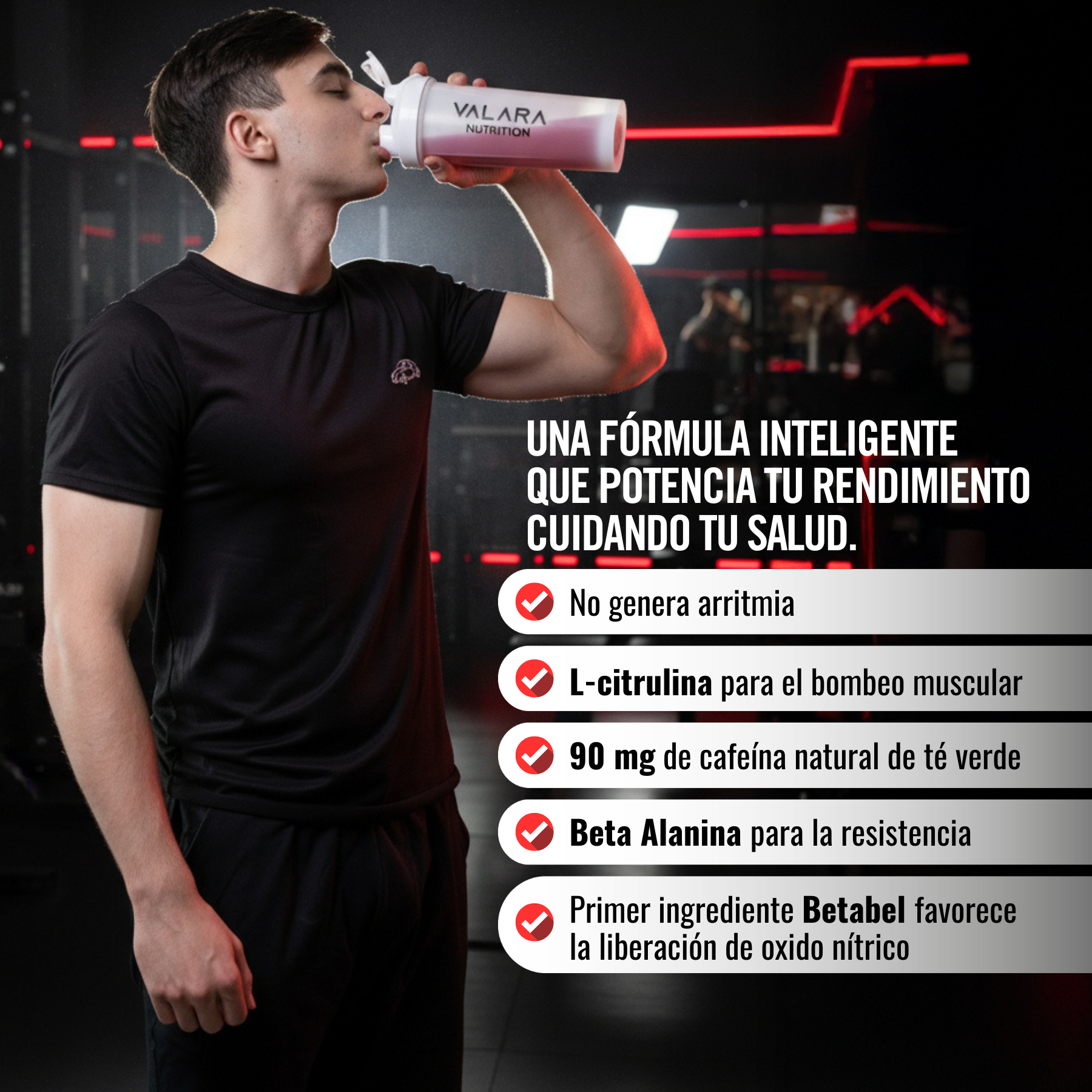 Firenox Pre-Entreno Natural sabor Red Punch 180g