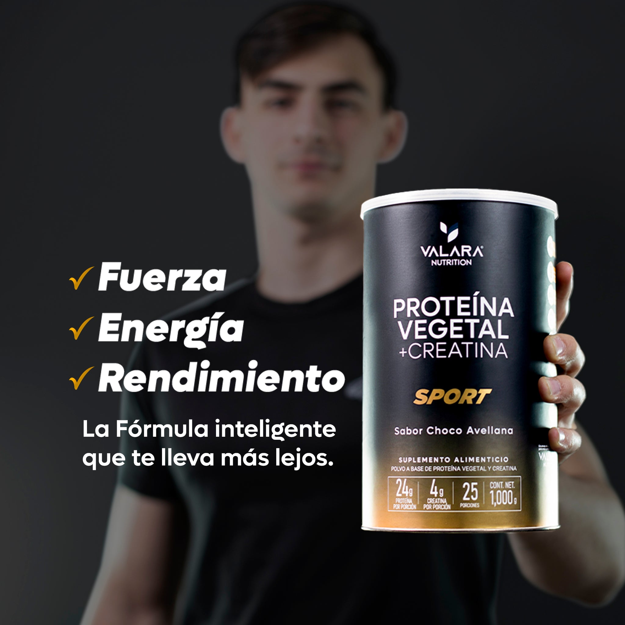 Proteína Sport: Proteína Vegana + Creatina Monohidratada 1 Kg