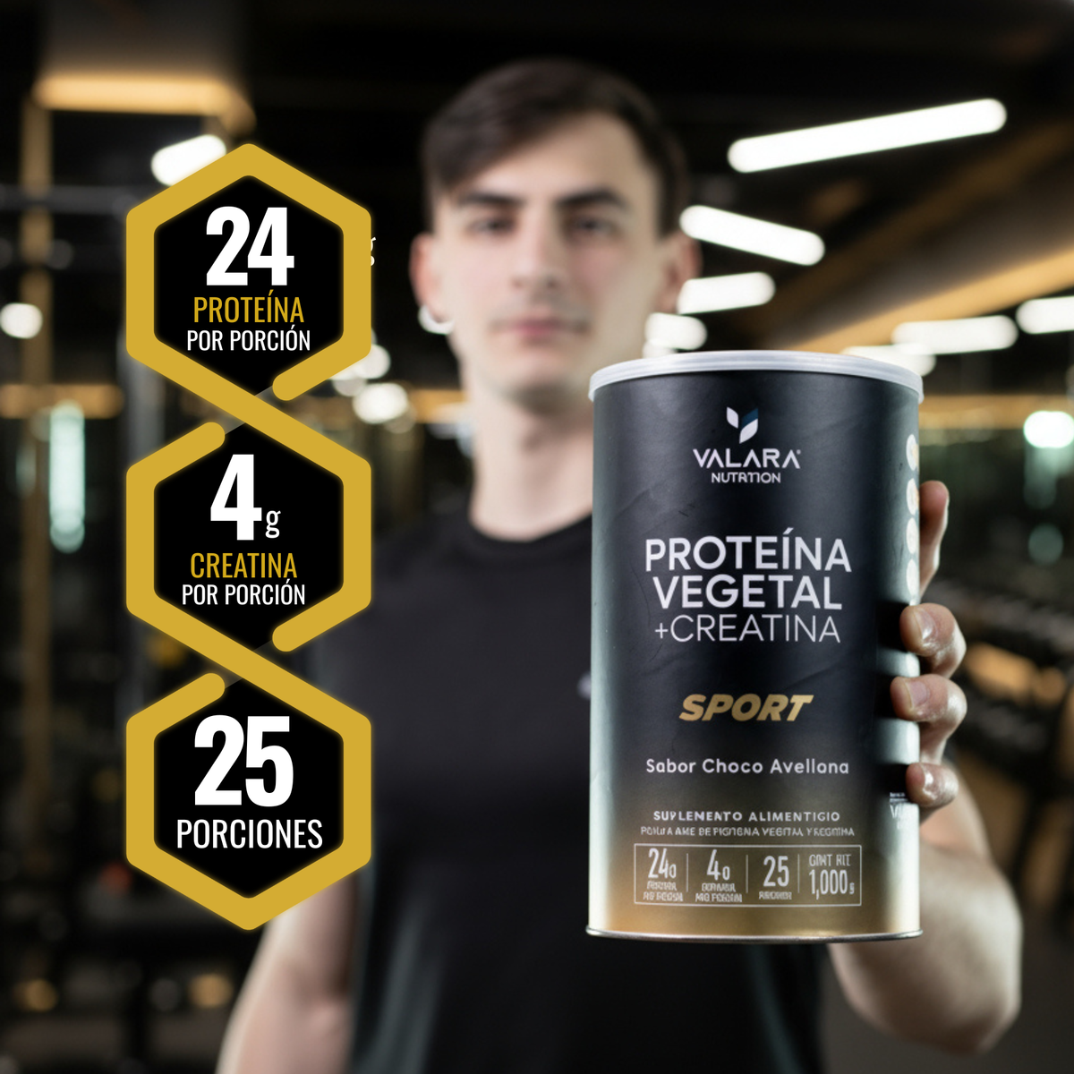 Proteína Sport: Proteína Vegana con Creatina Monohidratada y Magnesio -  1 Kg