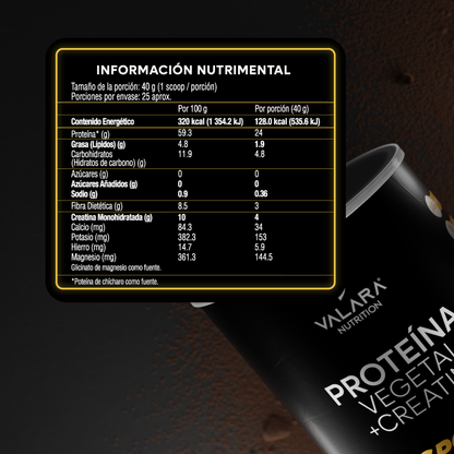 Proteína Sport: Proteína Vegana con Creatina Monohidratada | 1 Kg