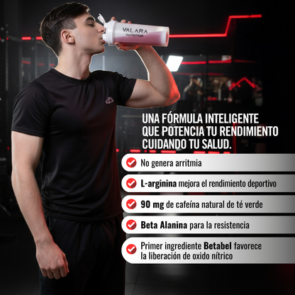 Firenox Pre-Entreno Natural  sabor Red Punch 180g