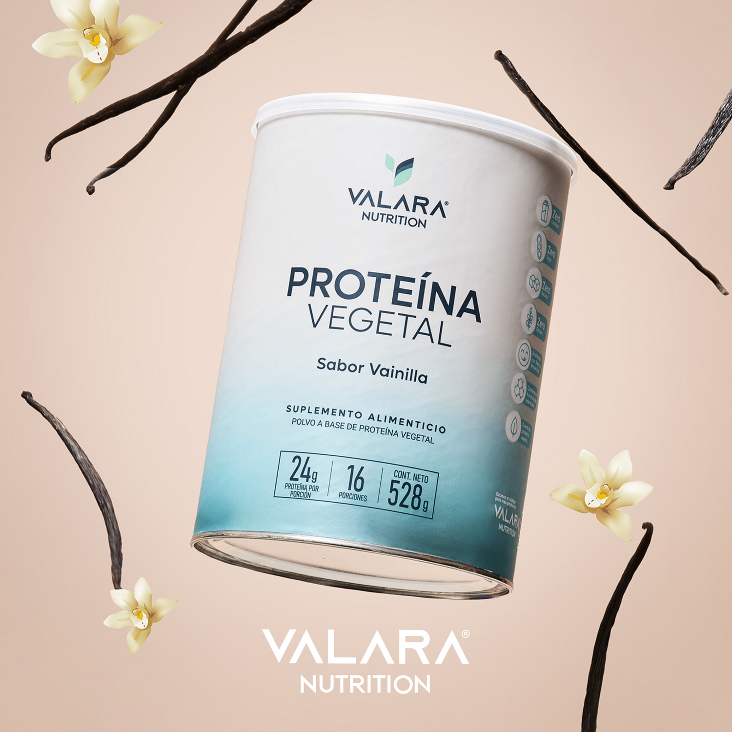 Proteína Vegana sabor Vainilla 528g