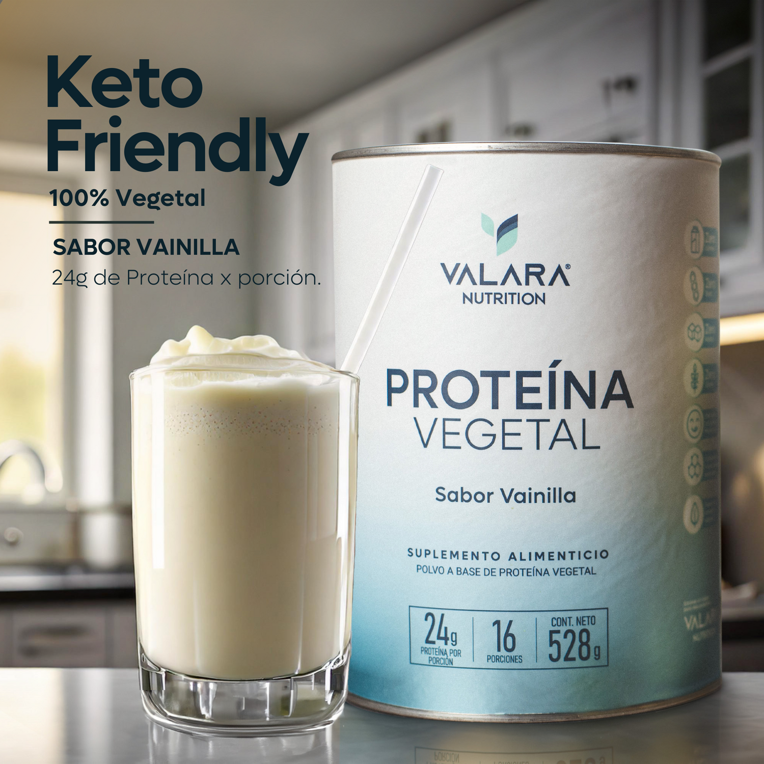 Proteína Vegana sabor Vainilla 528g