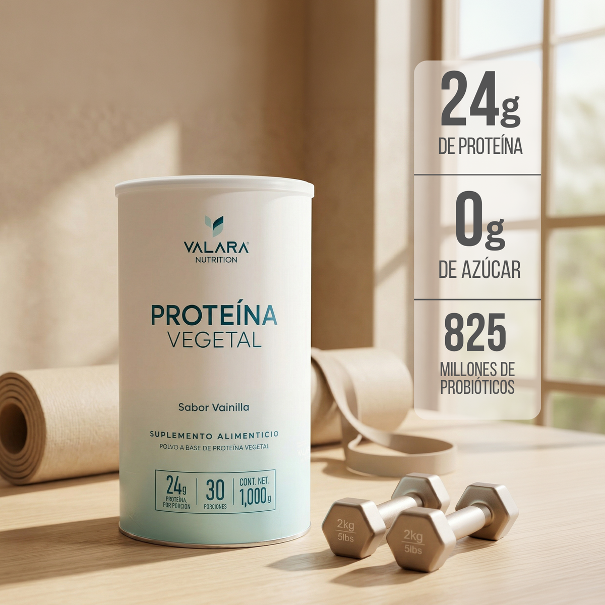 Proteína Vegana sabor Vainilla 528g