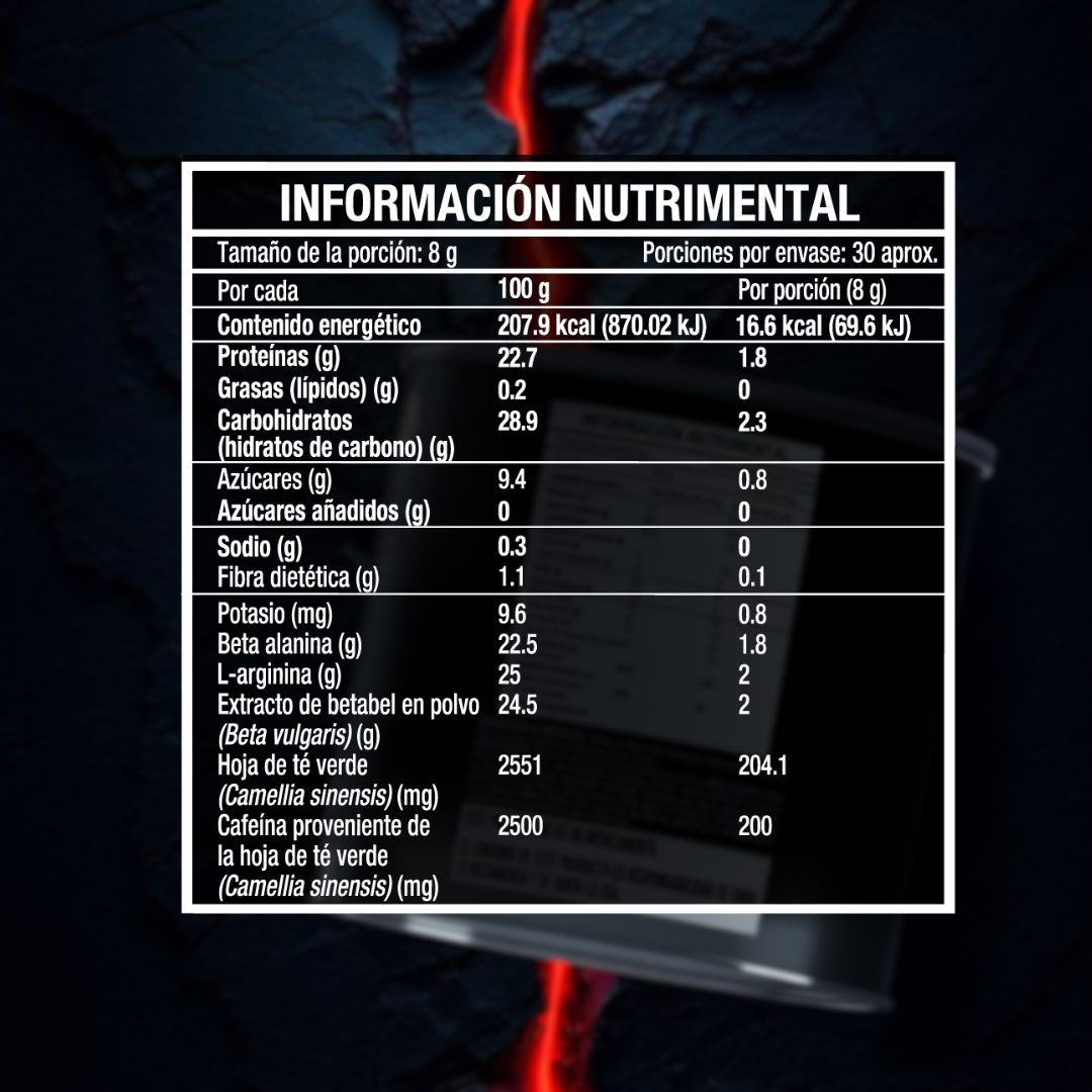 Firenox MAX Pre-Entreno Natural