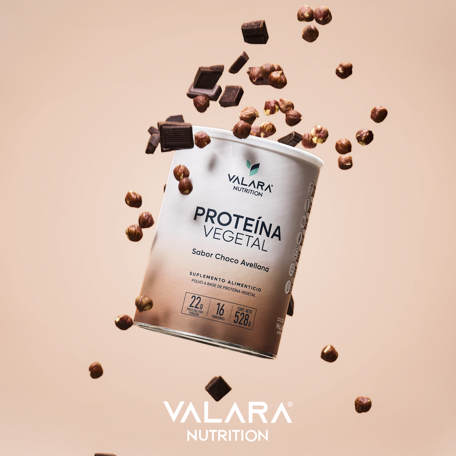 Proteína Vegana sabor Choco Avellana 528g