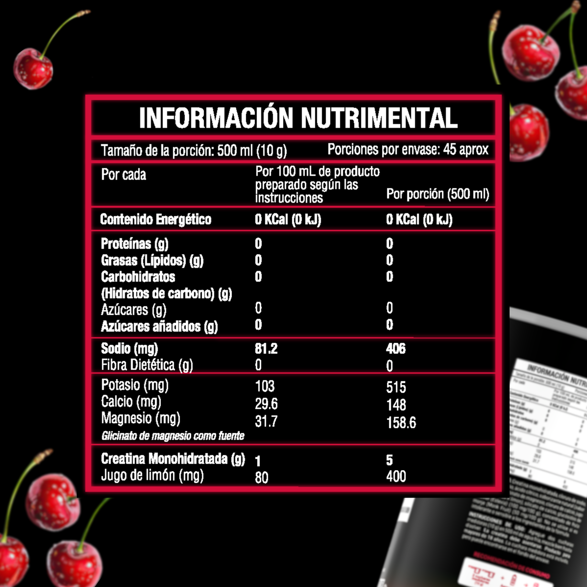 Creatina con Electrolitos