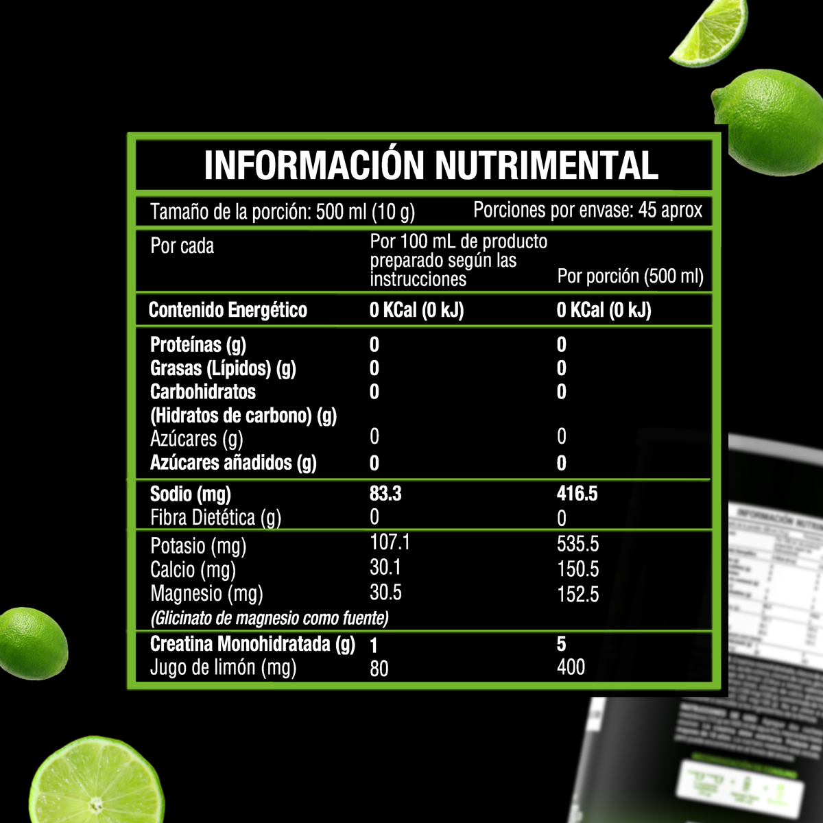 Creatina con Electrolitos