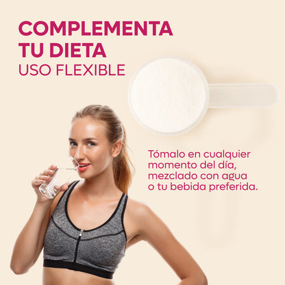 GLOWiN Colágeno Hidrolizado con Myo &amp; D-Chiro Inositol 40:1, Ácido Hialurónico y Biotina – 300g