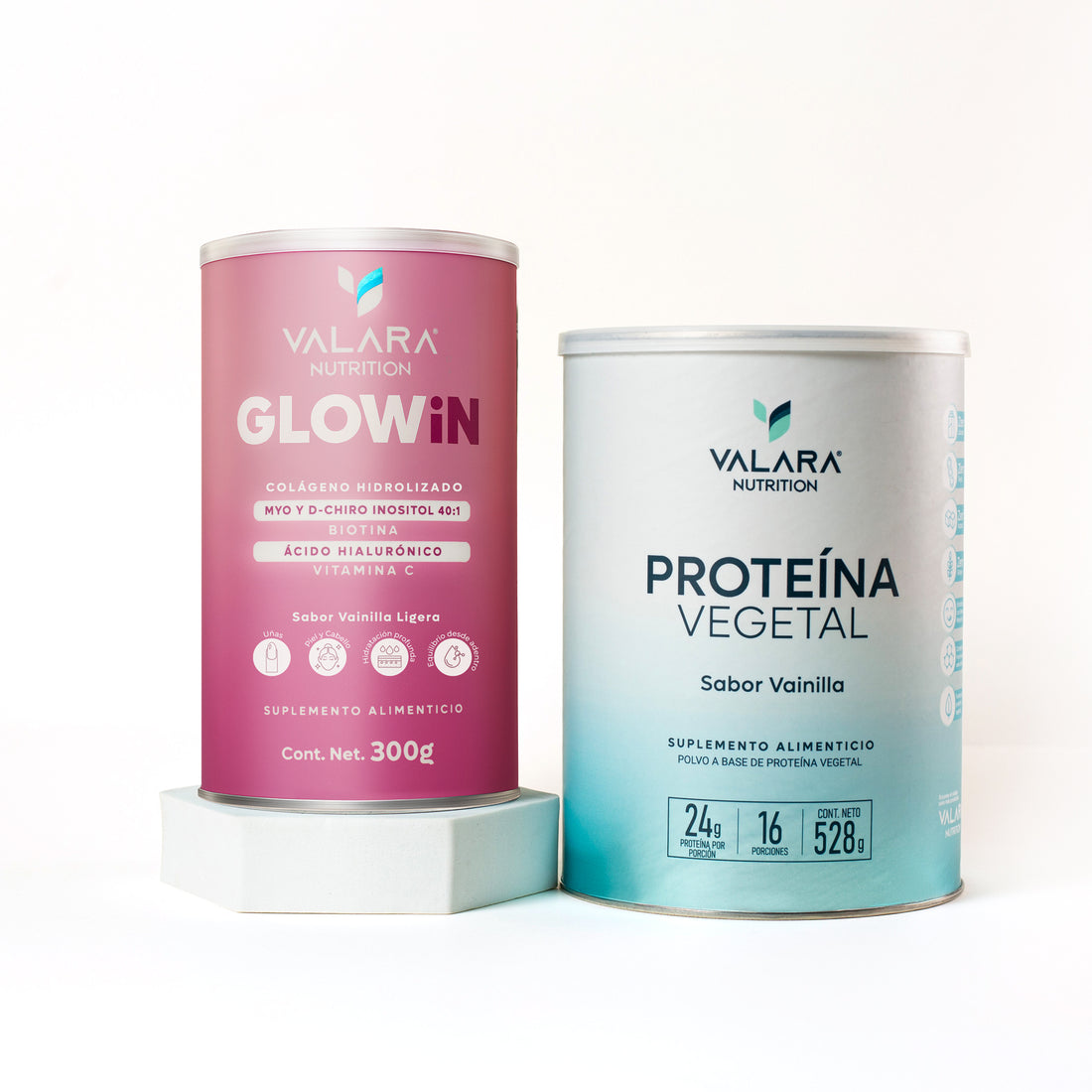 Combo proteína vegana + Colágeno Glowin