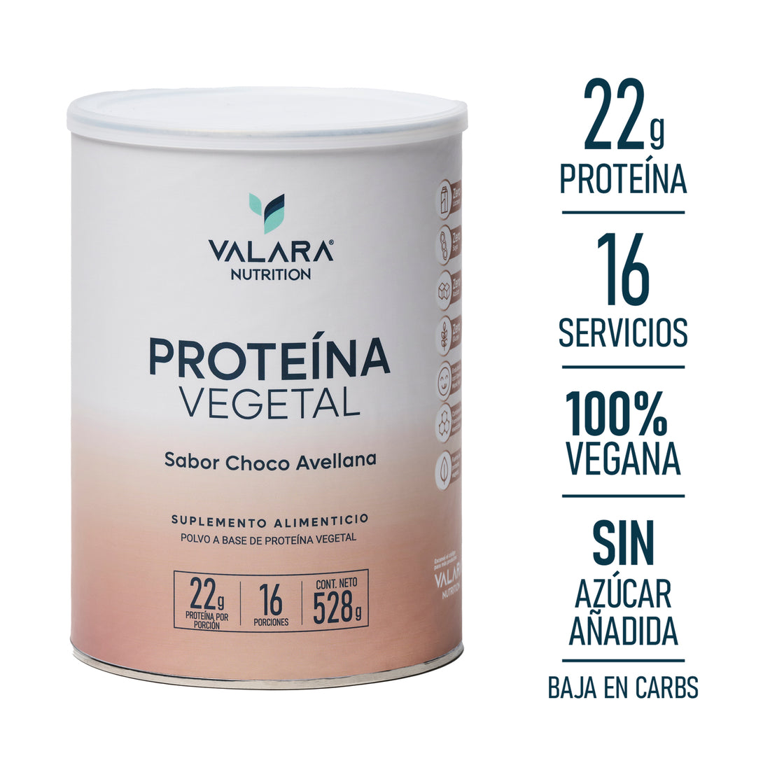 Proteína Vegana sabor Choco Avellana 528g