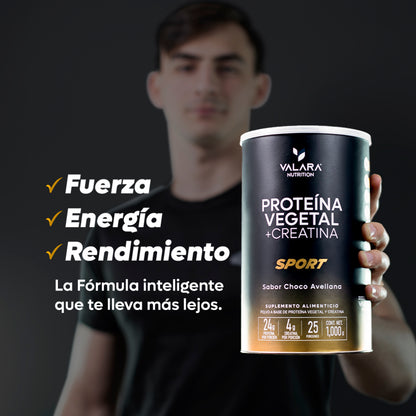Proteína Sport: Proteína Vegana + Creatina Monohidratada 1 Kg