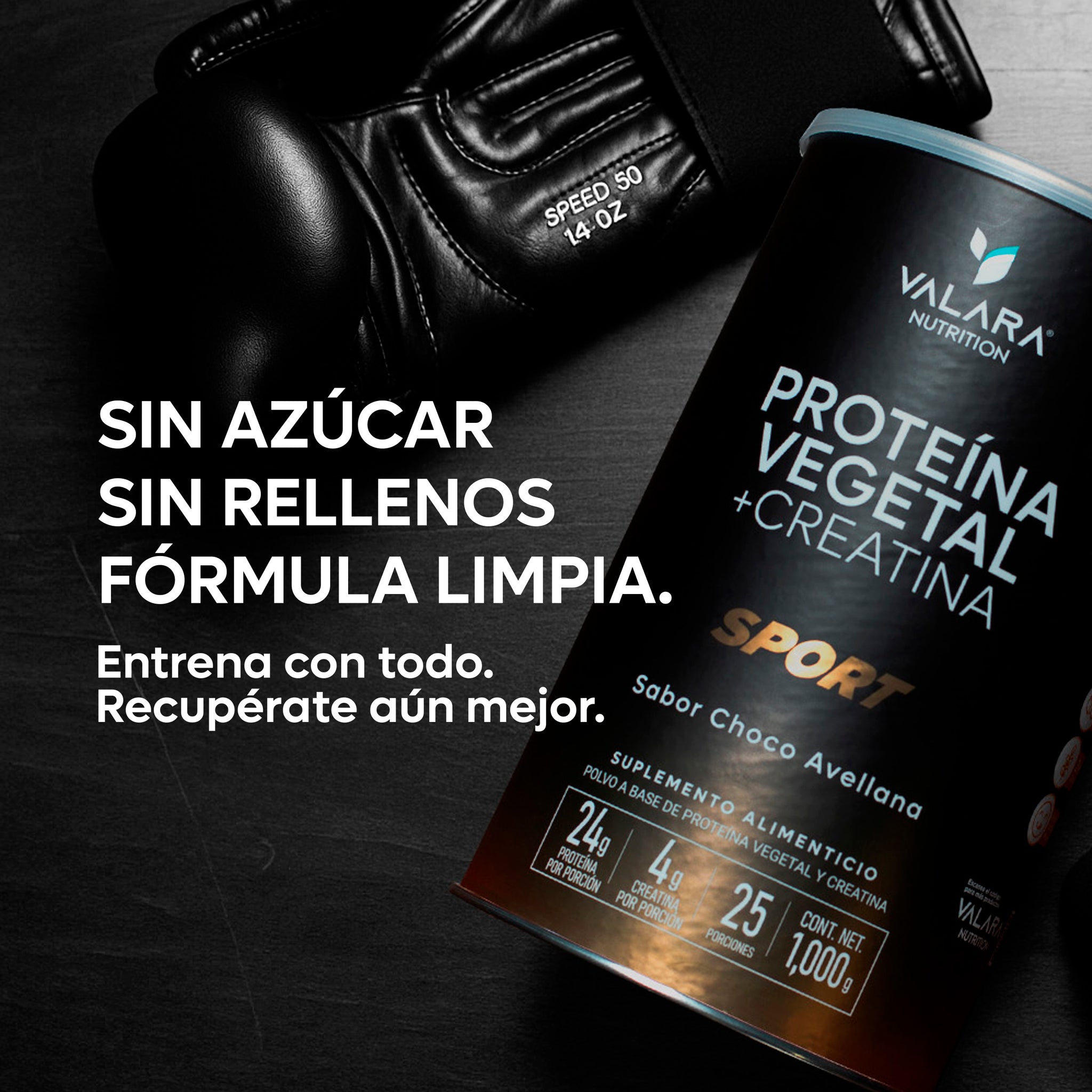 Proteína Sport: Proteína Vegana + Creatina Monohidratada 1 Kg