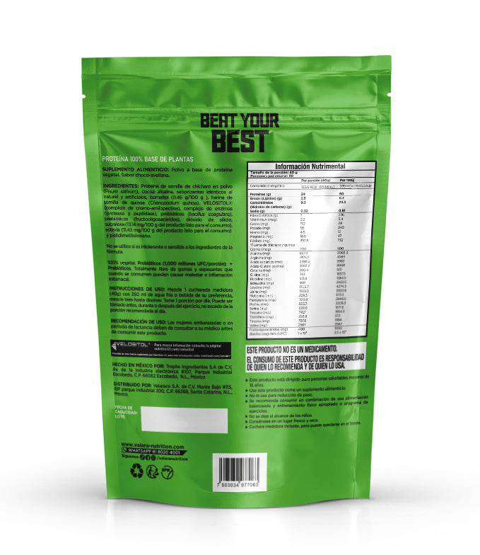 Plant Based Protein sabor Choco Avellana 2.65lb (1.2kg)