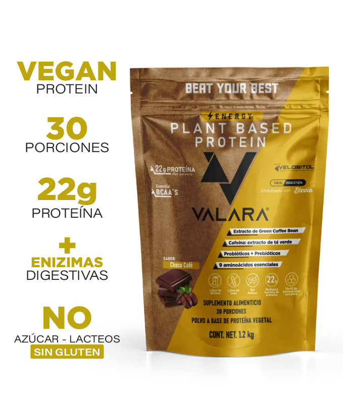 Plant Based Protein sabor Choco Café 2.65lb (1.2kg)